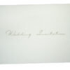 simple white single fold wedding invitation