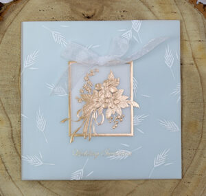 Cherish 2003W Blue haze translucent Vellum tracing paper wedding invitations-0