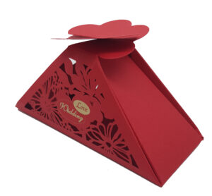 LC 009 Red Laser Cut Favour Box-3479