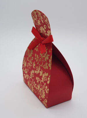 LC 007 Red Laser Cut Favour Box-3475