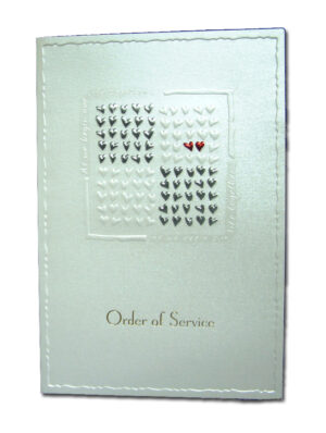2019S Red hot romantic love silver order of service sheets-167