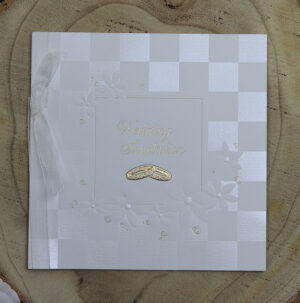 Embossed Ivory wedding invitations