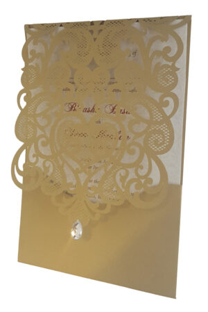 LC 1080 Royal Gold Lace Invitation-0