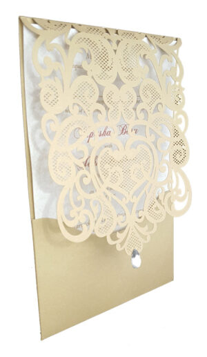 LC 1080 Royal Gold Lace Invitation-3705