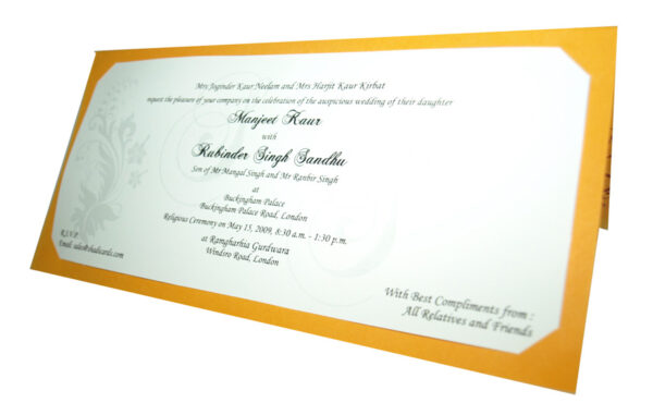 Wording for Sikh wedding invitation card