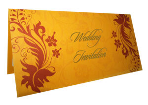 Old Gold Wedding Invitation design