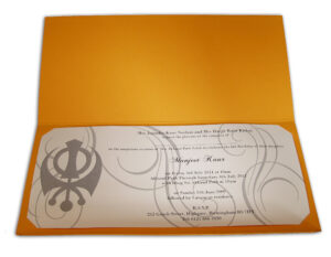 Sikh party invitation card