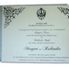 ABC 465 Pearlescent silver designer pocket sleeve sikh invitations-0