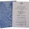 ABC 508 Antique toile floral print textured pocket invitation-0