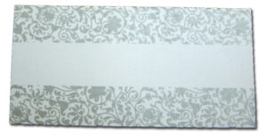 PL03 Allure silver floral table place card-1477