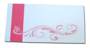 PL11 Shocking pink flourish place cards-1491