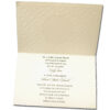 cream folded wedding invitation