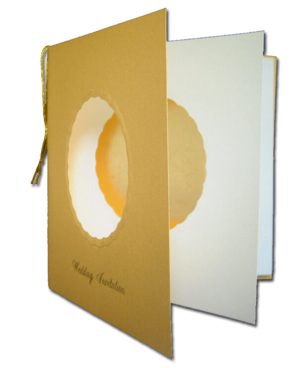 wedding invitation card with pages