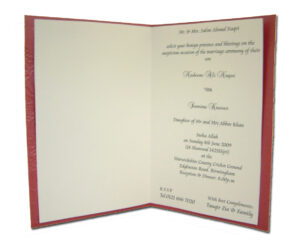 W0191 Heart and roses red and gold party invitations-0