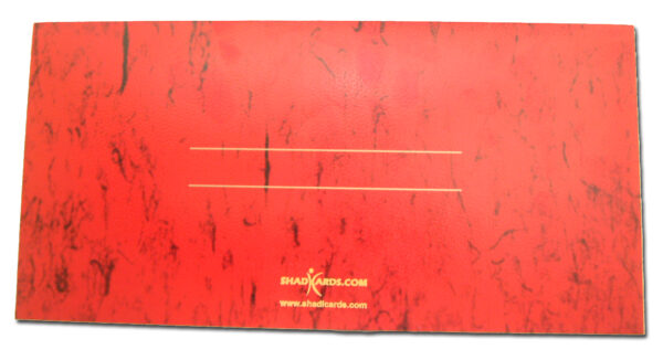 HW036 Cardinal Red and Gold Indian pocket invitations-1560