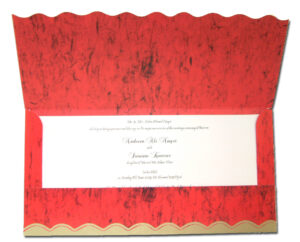 HW036 Cardinal Red and Gold Indian pocket invitations-0