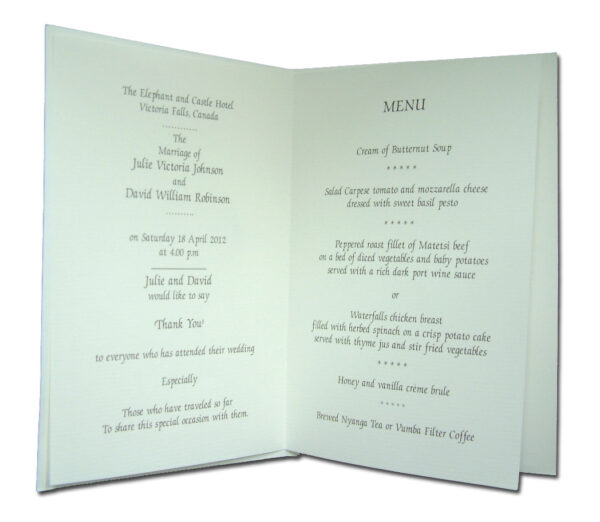 2018M Double Hearts Wedding Engagement Party Table Menu-143