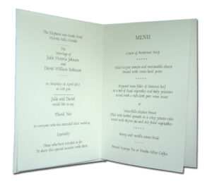 2018M Double Hearts Wedding Engagement Party Table Menu-149