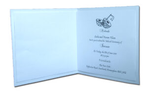 MND01G Green henna design mehndi invitation card-0