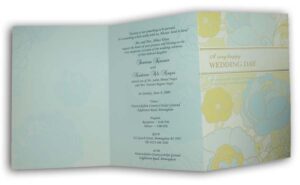 lovely blush flower wedding invitations
