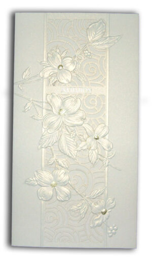 6010 Tender Elegance white lillies laser cut and embossed-427
