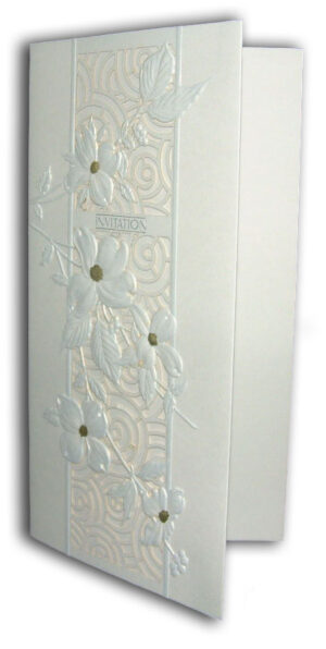 6010 Tender Elegance white lillies laser cut and embossed-429