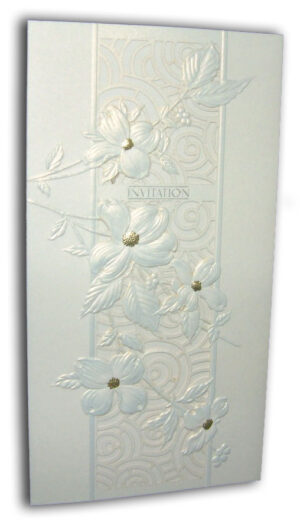 6010 Tender Elegance white lillies laser cut and embossed-428