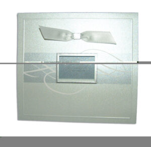 Panache 7006 Light Blue Accent Silver Foil Invitation-453