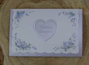 Invitation designs Blue floral wedding invitations
