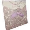 purple blush wedding invitations