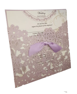 purple blush wedding invitations