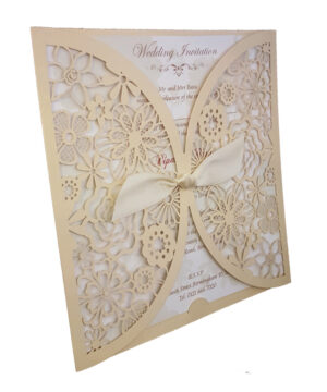 LC 8330 Delightful Gatefold Floral Pocket Invitation-3410