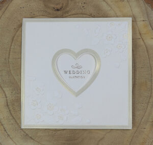 Embossed wedding Invitations