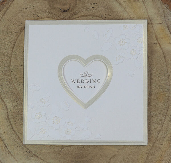 Embossed wedding Invitations