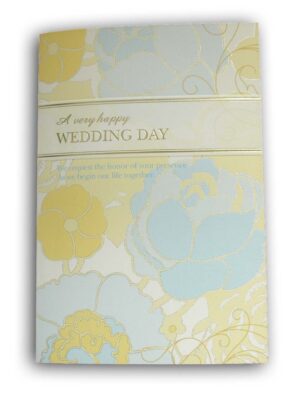 Pastel watercolour flowers Wedding Day Invitations 8551 -0