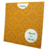 Orange Indian Pattern design Pocket Invite