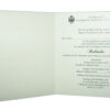 Simple Ek Onkar Silver and Blue Akhand Path Sikh Announcement Invitation - ABC 656 S -0