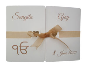 Sikh wedding invitation