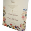 Peachy Floral Pocket Invitation ABC 852-0