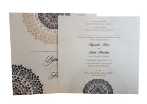 Elegant Arabesque Invitation ABC 875 -0
