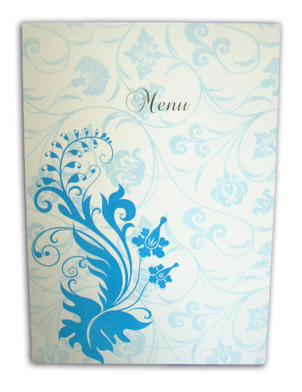 ABC 430 Blue flourish wedding table menu-1426