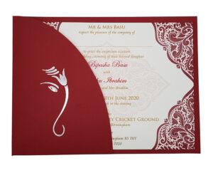 Hindu wedding invitation card