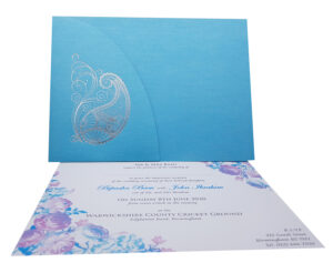 Paisley wedding invitation