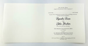 ABC 594 Simple white and silver Budget Wedding Invitation Card Design-0
