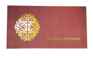 Burgundy Wedding Invitation Card