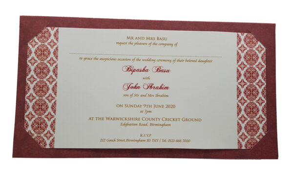 Wedding wording template for invitation cards Shadicards.com