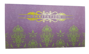 Lovely Oriental Purple Invitation Card