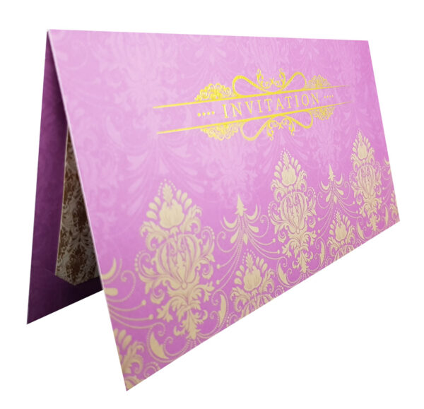 lavender engagement invitation card