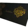 Black and Gold Damask Patterned Foiled Invitation Design ABC 740-0