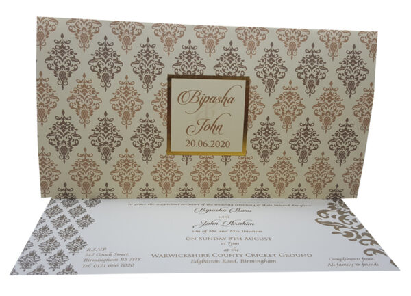 Traditional wedding invitations card - Shadicards.com
